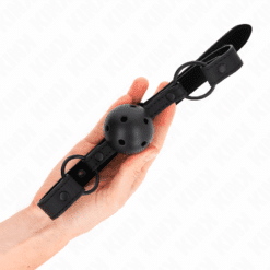 Comprar KINK - MORDAZA DE BOLA 4.5 CM DE NEOPRENO 63.5 X 2 CM AJUSTABLE 41 X 59 CM al mejor precio - Envíos Discretos