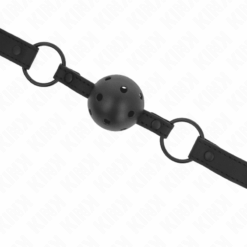 Comprar KINK - MORDAZA DE BOLA 4.5 CM DE NEOPRENO 63.5 X 2 CM AJUSTABLE 41 X 59 CM al mejor precio - Envíos Discretos
