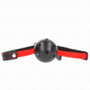 Comprar KINK - MORDAZA DE BOLA 4.5 CM DURA HUECA CON CINTURÓN ELÁSTICO 56 x 1.5 CM al mejor precio - Envíos Discretos