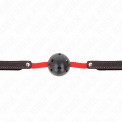 Comprar KINK - MORDAZA DE BOLA 4.5 CM DURA HUECA CON CINTURÓN ELÁSTICO 56 x 1.5 CM al mejor precio - Envíos Discretos