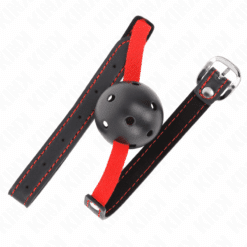 Comprar KINK - MORDAZA DE BOLA 4.5 CM DURA HUECA CON CINTURÓN ELÁSTICO 56 x 1.5 CM al mejor precio - Envíos Discretos