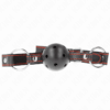 Comprar KINK - MORDAZA DE BOLA 4.5 CM NEGRA DURA HUECA MODELO 2 65 x 2.5 CM al mejor precio - Envíos Discretos