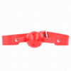 Comprar KINK - MORDAZA DE BOLA 4.5 CM TRANSPIRABLE ROJO 65 x 2.5 CM al mejor precio - Envíos Discretos