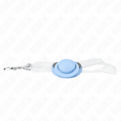 Comprar KINK - MORDAZA FORMA CHUPETE 5.5 x 4 CM CELESTE AJUSTABLE 43-60 CM al mejor precio - Envíos Discretos