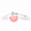 Comprar KINK - MORDAZA FORMA CHUPETE 5.5 x 4 CM ROSA AJUSTABLE 43-60 CM al mejor precio - Envíos Discretos