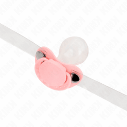 Comprar KINK - MORDAZA FORMA CHUPETE 5.5 x 4 CM ROSA AJUSTABLE 43-60 CM al mejor precio - Envíos Discretos