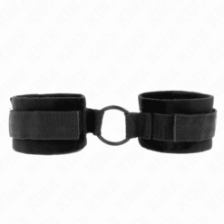 Comprar KINK - MUÑEQUERAS 25 CM PARA PRINCIPIANTES CON ANILLA 4 CM NEGRO AJUSTABLE 15-25 CM al mejor precio - Envíos Discretos