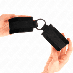 Comprar KINK - MUÑEQUERAS 25 CM PARA PRINCIPIANTES CON ANILLA 4 CM NEGRO AJUSTABLE 15-25 CM al mejor precio - Envíos Discretos