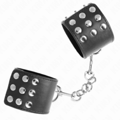 Comprar KINK - MUÑEQUERAS CON CIERRE A PRESIÓN AJUSTABLE NEGRO 19-24 CM X 5.5 CM al mejor precio - Envíos Discretos