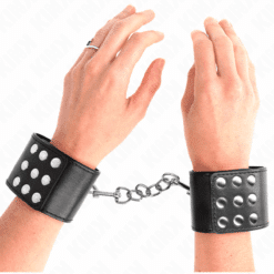 Comprar KINK - MUÑEQUERAS CON CIERRE A PRESIÓN AJUSTABLE NEGRO 19-24 CM X 5.5 CM al mejor precio - Envíos Discretos
