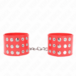 Comprar KINK - MUÑEQUERAS CON CIERRE A PRESIÓN AJUSTABLE ROJO 19-24 CM X 5.5 CM al mejor precio - Envíos Discretos