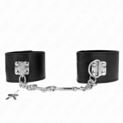 Comprar KINK - MUÑEQUERAS CON CIERRE CANDADO NEGRO AJUSTABLE 16-23 CM X 5.5 CM al mejor precio - Envíos Discretos
