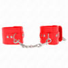 Comprar KINK - MUÑEQUERAS CON CIERRE CANDADO ROJO AJUSTABLE 16-23 CM X 5.5 CM al mejor precio - Envíos Discretos
