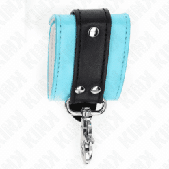 Comprar KINK - MUÑEQUERAS CON CIERRE PREMIUM NEGRO / AZUL AJUSTABLE 21-28 CM X 5.5 CM al mejor precio - Envíos Discretos