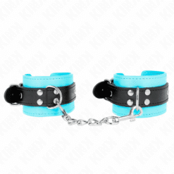 Comprar KINK - MUÑEQUERAS CON GANCHO FORRO AZUL AJUSTABLE 20-28 CM X 5.5 CM al mejor precio - Envíos Discretos