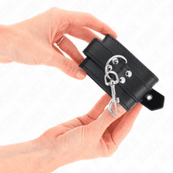 Comprar KINK - MUÑEQUERAS CON TACHUELAS NEGRO 35 X 6 CM al mejor precio - Envíos Discretos