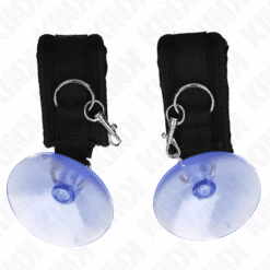 Comprar KINK - MUÑEQUERAS CON VENTOSA NEGRO AJUSTABLE 29-40 CM X 5 CM al mejor precio - Envíos Discretos