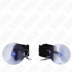 Comprar KINK - MUÑEQUERAS CON VENTOSA NEGRO AJUSTABLE 29-40 CM X 5 CM al mejor precio - Envíos Discretos