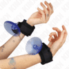 Comprar KINK - MUÑEQUERAS CON VENTOSA NEGRO AJUSTABLE 29-40 CM X 5 CM al mejor precio - Envíos Discretos