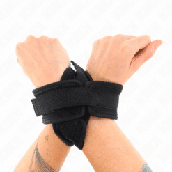 Comprar KINK - MUÑEQUERAS CRUZADA NEGRO 34 X 5.5 CM al mejor precio - Envíos Discretos