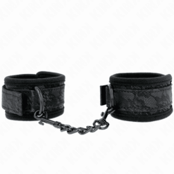 Comprar KINK - MUÑEQUERAS DE ENCAJE Y NEOPRENO AJUSTABLE NEGRO 20-29 CM X 5 CM al mejor precio - Envíos Discretos
