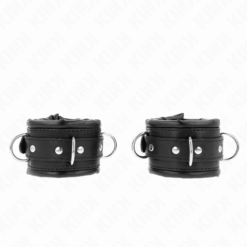 Comprar KINK - MUÑEQUERAS ESTILO HEAVY FORRO NEGRO AJUSTABLE 20-30 CM X 6 CM al mejor precio - Envíos Discretos