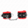 Comprar KINK - MUÑEQUERAS ESTILO HEAVY FORRO ROJO AJUSTABLE 20-30 CM X 6 CM al mejor precio - Envíos Discretos