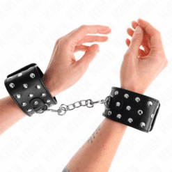 Comprar KINK - MUÑEQUERAS ESTILO PUNK AJUSTABLE 19-24 CM X 5.5 CM al mejor precio - Envíos Discretos