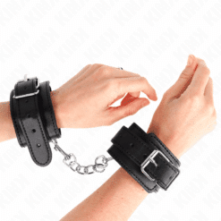 Comprar KINK - MUÑEQUERAS FINAS NEGRO AJUSTABLE 21-33 CM al mejor precio - Envíos Discretos