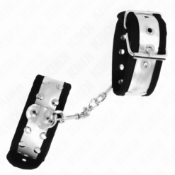 Comprar KINK - MUÑEQUERAS FINAS NEGRO / PLATEADO 30 X 4 CM al mejor precio - Envíos Discretos