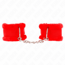 Comprar KINK - MUÑEQUERAS FORRADA ROJO AJUSTABLE 17-31 CM X 7 CM al mejor precio - Envíos Discretos