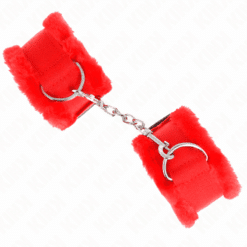 Comprar KINK - MUÑEQUERAS FORRADA ROJO AJUSTABLE 17-31 CM X 7 CM al mejor precio - Envíos Discretos