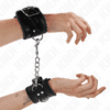 Comprar KINK - MUÑEQUERAS FORRADAS NEGRO CON CORREA NEGRO AJUSTABLE 20-29 CM X 5.5 CM al mejor precio - Envíos Discretos