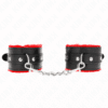 Comprar KINK - MUÑEQUERAS FORRADAS PREMIUM ROJO CON CORREA NEGRO AJUSTABLE 17-29 CM X 6 CM al mejor precio - Envíos Discretos