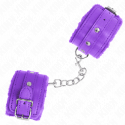 Comprar KINK - MUÑEQUERAS FORRADAS PREMIUM VIOLETA CON CORREA VIOLETA AJUSTABLE 17-29 CM X 6 CM al mejor precio - Envíos Discretos