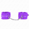 Comprar KINK - MUÑEQUERAS FORRADAS PREMIUM VIOLETA CON CORREA VIOLETA AJUSTABLE 17-29 CM X 6 CM al mejor precio - Envíos Discretos