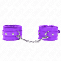 Comprar KINK - MUÑEQUERAS FORRADAS PREMIUM VIOLETA CON CORREA VIOLETA AJUSTABLE 17-29 CM X 6 CM al mejor precio - Envíos Discretos