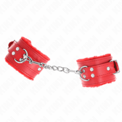 Comprar KINK - MUÑEQUERAS FORRADAS ROJO CON CORREA ROJO AJUSTABLE 20-29 CM X 5.5 CM al mejor precio - Envíos Discretos
