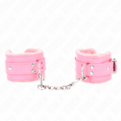 Comprar KINK - MUÑEQUERAS FORRADAS ROSA CON CORREA ROSA AJUSTABLE 20-29 CM X 5.5 CM al mejor precio - Envíos Discretos