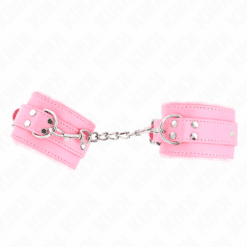 Comprar KINK - MUÑEQUERAS FORRADAS ROSA CON CORREA ROSA AJUSTABLE 20-29 CM X 5.5 CM al mejor precio - Envíos Discretos