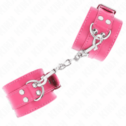 Comprar KINK - MUÑEQUERAS FUCSIA CON DETALLES EN FUCSIA AJUSTABLE 20-28 CM X 5.5 CM al mejor precio - Envíos Discretos