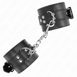 Comprar KINK - MUÑEQUERAS NEGRO CON CORREA NEGRO AJUSTABLE 17-28 CM X 6 CM al mejor precio - Envíos Discretos
