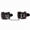 Comprar KINK - MUÑEQUERAS NEGRO CON DETALLES EN ROJO AJUSTABLE 20-28 CM X 5.5 CM al mejor precio - Envíos Discretos