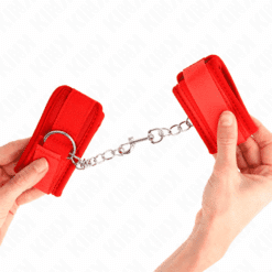 Comprar KINK - MUÑEQUERAS NEOPRENO ROJO 42 X 5 CM al mejor precio - Envíos Discretos