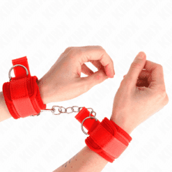 Comprar KINK - MUÑEQUERAS NEOPRENO ROJO 42 X 5 CM al mejor precio - Envíos Discretos