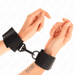 Comprar KINK - MUÑEQUERAS NYLON NEGRO al mejor precio - Envíos Discretos