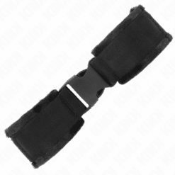 Comprar KINK - MUÑEQUERAS NYLON NEGRO MODELO 1 AJUSTABLE 25-35 CM X 6 CM al mejor precio - Envíos Discretos
