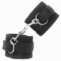 Comprar KINK - MUÑEQUERAS NYLON NEGRO MODELO 2 AJUSTABLE 18-35 CM X 6 CM al mejor precio - Envíos Discretos