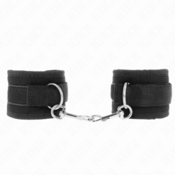 Comprar KINK - MUÑEQUERAS NYLON NEGRO MODELO 2 AJUSTABLE 18-35 CM X 6 CM al mejor precio - Envíos Discretos