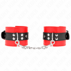 Comprar KINK - MUÑEQUERAS ROJO CON CORREA NEGRO AJUSTABLE 17-28 CM X 6 CM al mejor precio - Envíos Discretos
